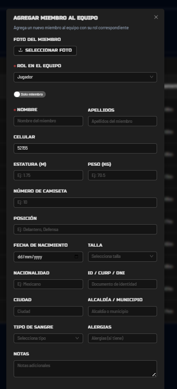 Agregar Miembro